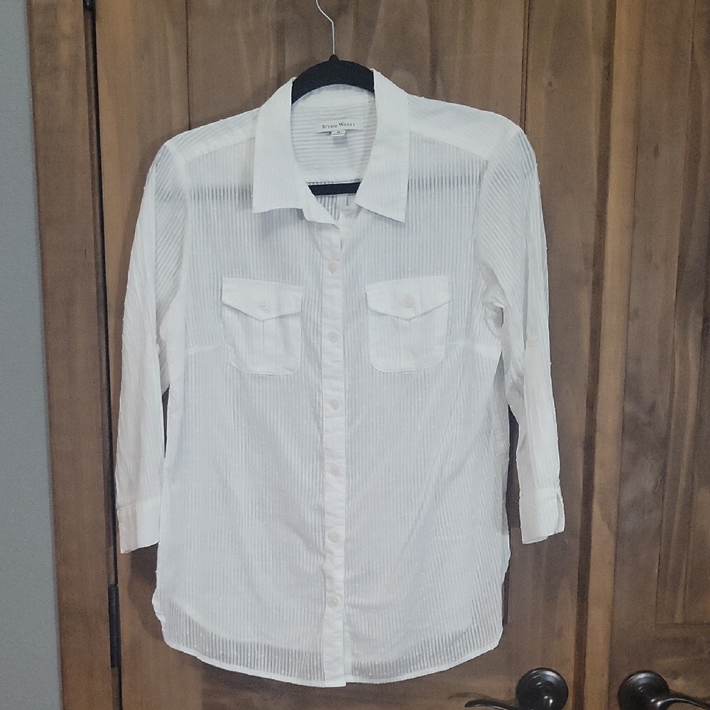 White Button-Up Shirt